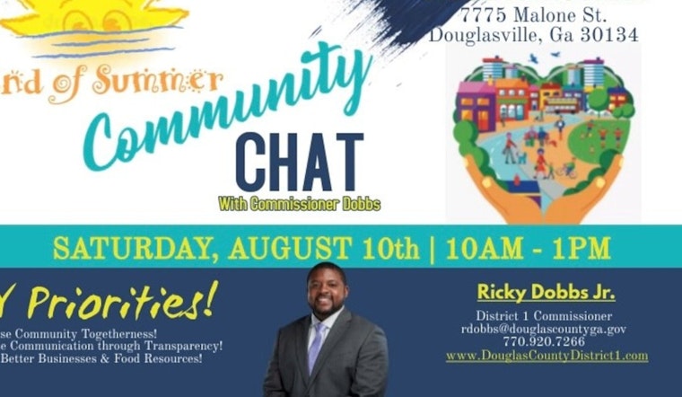 Douglas County Commissioner Ricky Dobbs Jr. Hosts 'End of Summer Community Chat' at Jessie Davis Park