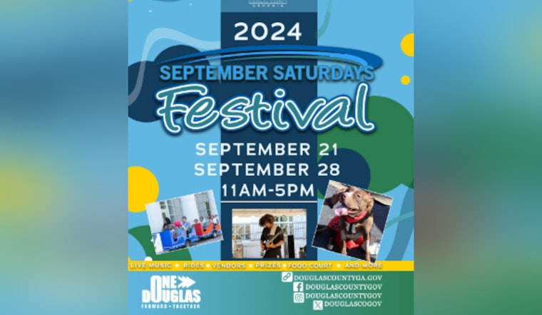 Douglas County to Bid Summer Farewell with September Saturdays Festival at Courthouse Grounds