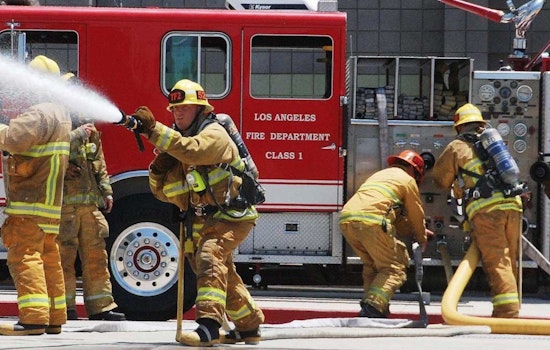 Downtown Los Angeles Rocked by Explosions as Fire Rages Through Industrial Building
