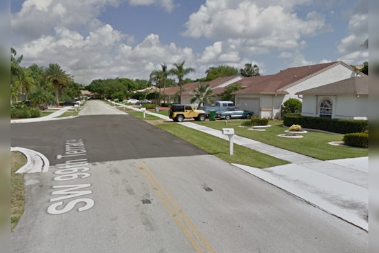 Driver Suffers Minor Injuries After Vehicle Crashes into Garage of Unoccupied Davie Home