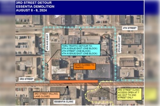 Duluth Road Closure Alert, Third Street to Shut Down for St. Mary’s Hospital Fencing Work