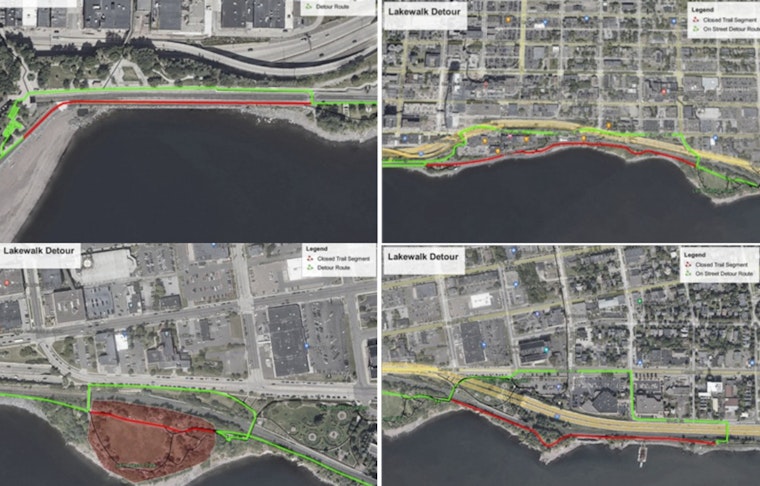 Duluth's Lakewalk Trail Faces Intermittent Closures for Soil Testing, Detours in Place for Trail Enthusiasts
