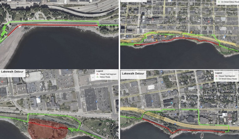 Duluth's Lakewalk Trail Faces Intermittent Closures for Soil Testing, Detours in Place for Trail Enthusiasts