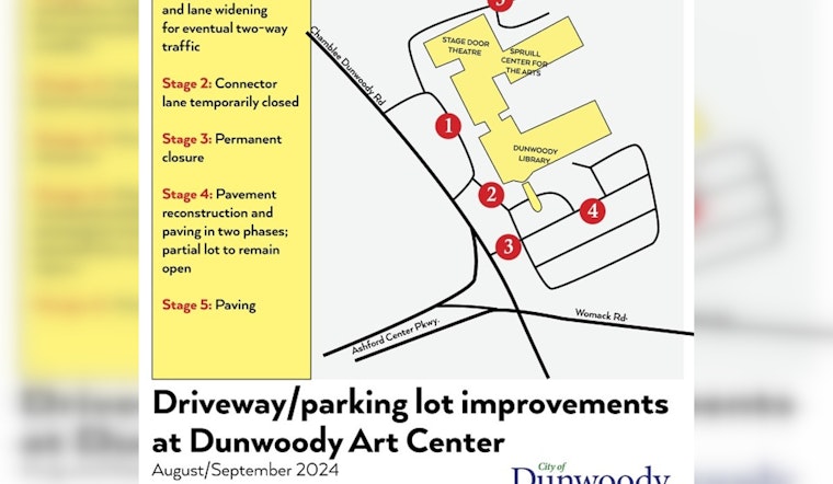 Dunwoody Library and Cultural Arts Center to Undergo Traffic Flow and Safety Enhancements