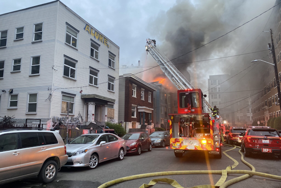 Early Morning Blaze Engulfs Vacant Building in Seattle's First Hill, Firefighters Thwart Spread to Adjacent Structures