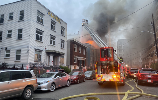 Early Morning Blaze Engulfs Vacant Building in Seattle's First Hill, Firefighters Thwart Spread to Adjacent Structures