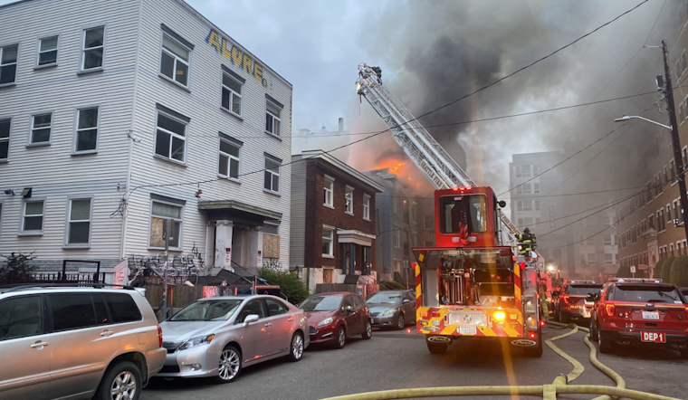 Early Morning Blaze Engulfs Vacant Building in Seattle's First Hill, Firefighters Thwart Spread to Adjacent Structures