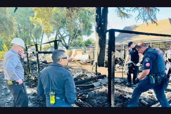 Early Morning Fire at Novato Homeless Encampment Leads to Arson Investigation, Two Suspects Arrested