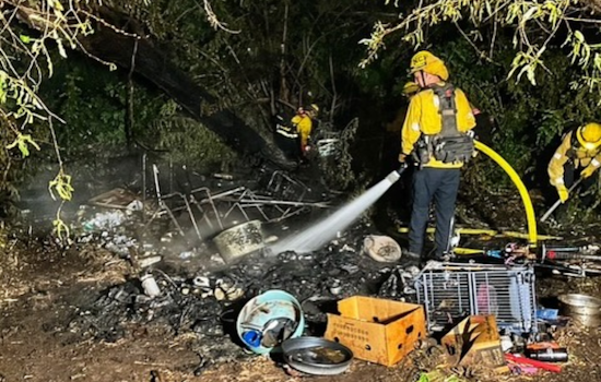 Early Morning Vegetation Fire Contained in Fallbrook, Authorities Investigate Near Homeless Encampment