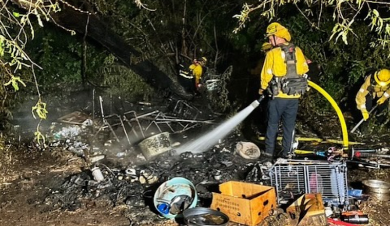 Early Morning Vegetation Fire Contained in Fallbrook, Authorities Investigate Near Homeless Encampment