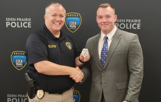 Eden Prairie Police Department Welcomes New Officer Isaac Martig to Its Ranks