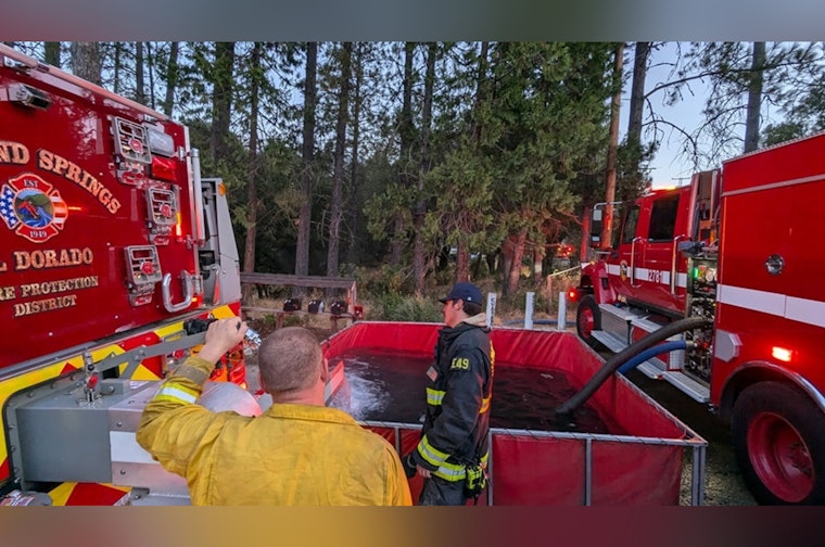 El Dorado County Road Reopens After Fire Involving Travel Trailers, Wildland Contained