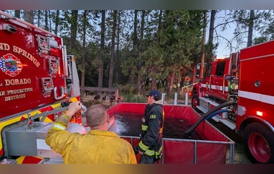 El Dorado County Road Reopens After Fire Involving Travel Trailers, Wildland Contained