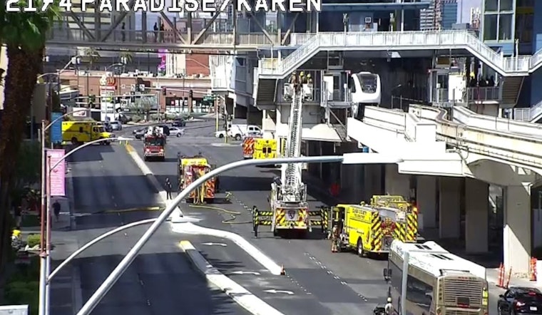 Electrical Failure Sparks Fire on Las Vegas Monorail, No Injuries Reported as Crews Douse Blaze Near Strip