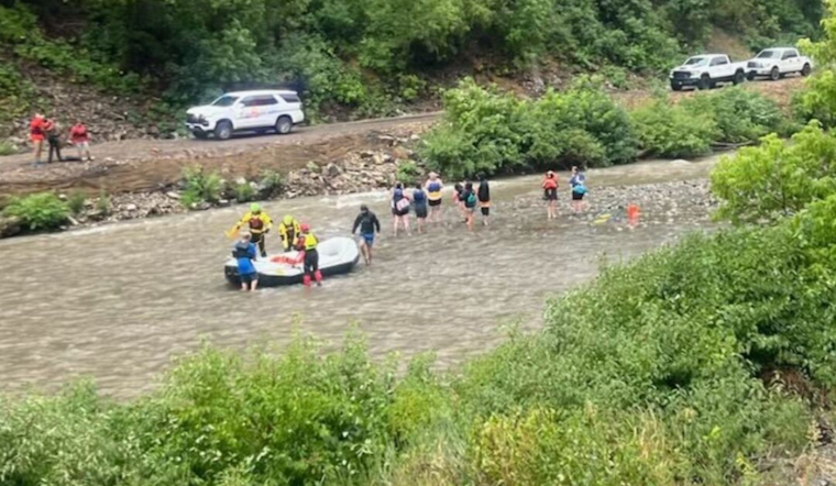Emergency Services Conduct Successful Rescue of Stranded Tubers on Provo River