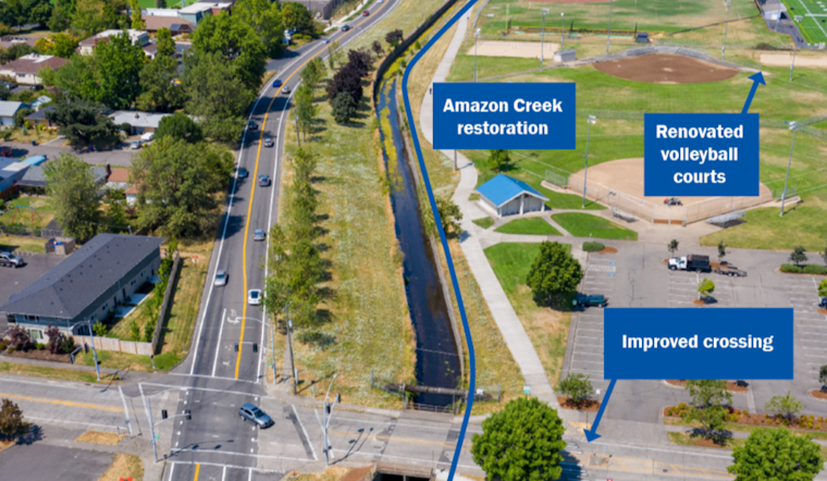 Eugene's Amazon Path Closure Begins for Creek Restoration, Detours Mapped for Trail Users