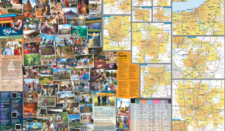 Explore "The Heart of It All", Ohio Unveils Traditional State Map for Summer Travelers
