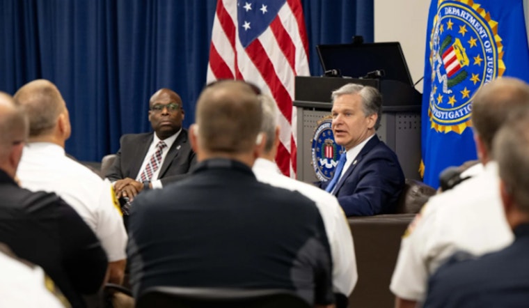 FBI Director Christopher Wray Reinforces Partnership in Law Enforcement during Visits to Minneapolis, Bismarck, and Rapid City Offices