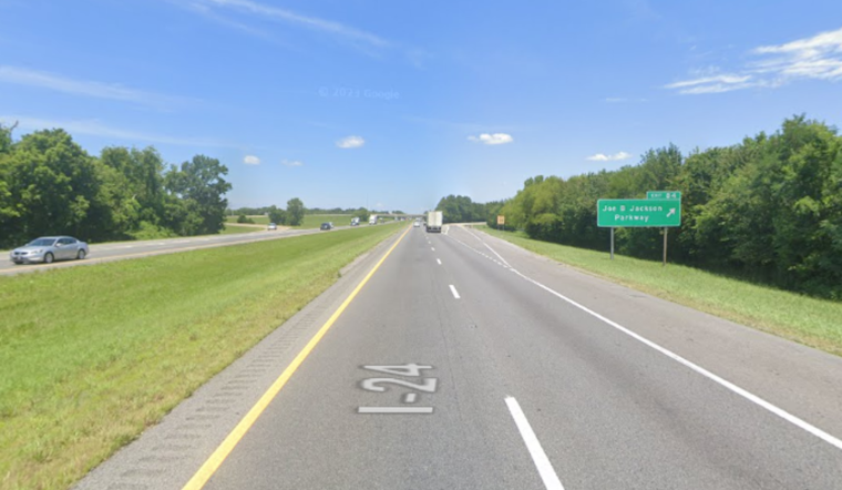 FedEx Truck Fire on I-24 Near Joe B. Jackson Parkway Causes Traffic Shutdown and Delays Toward Chattanooga