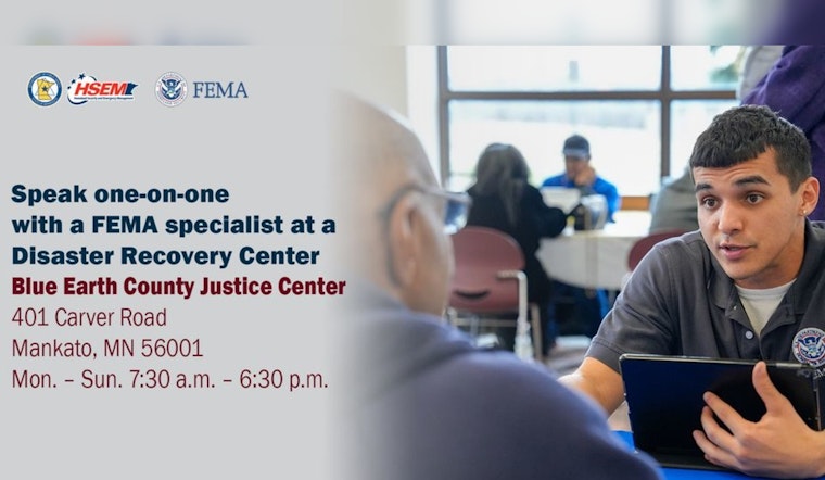 FEMA Opens Disaster Recovery Center in Blue Earth County to Aid Residents Affected by Severe Weather