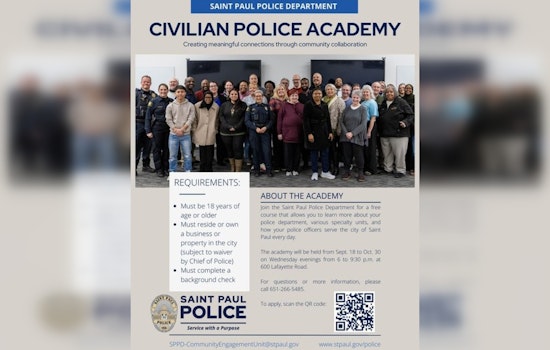 Final Week to Apply for St. Paul Police Department's Civilian Academy to Enhance Community Relations