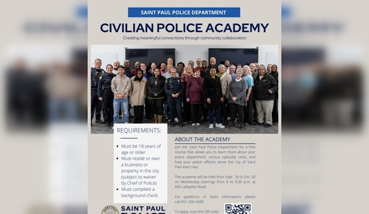 Final Week to Apply for St. Paul Police Department's Civilian Academy to Enhance Community Relations