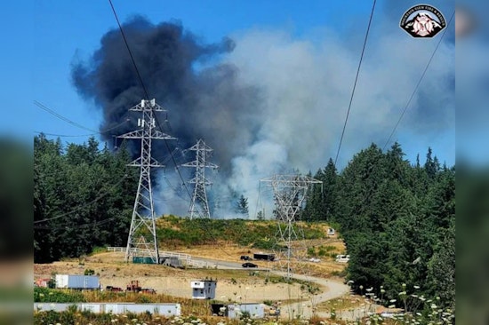 Firefighters Quell Auburn Brush Fire Near Power Lines, Shed and Trailer Consumed