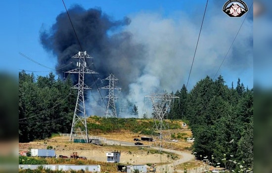 Firefighters Quell Auburn Brush Fire Near Power Lines, Shed and Trailer Consumed