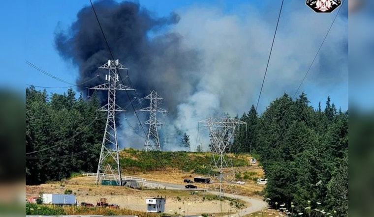 Firefighters Quell Auburn Brush Fire Near Power Lines, Shed and Trailer Consumed