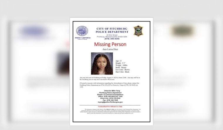 Fitchburg Police Intensify Search for Missing Teen Ana Luiza Diaz, Urging Community for Leads