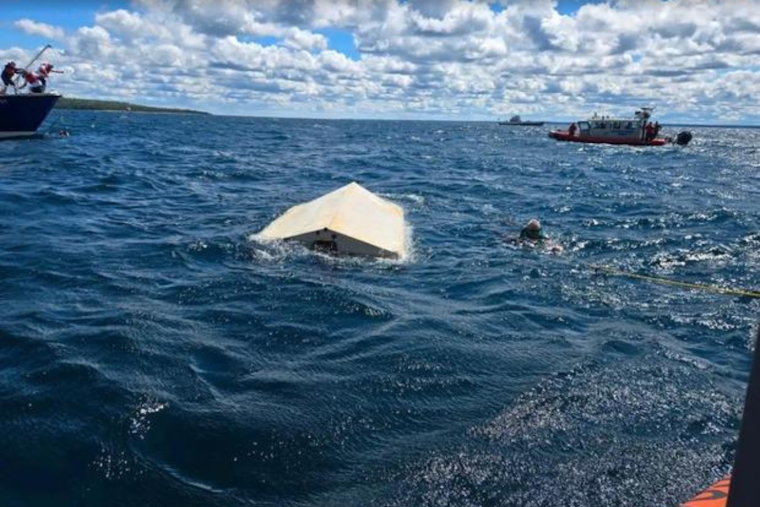 Five People and Dog Rescued Near Mackinac Island After Boat Capsizes