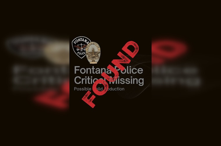 Fontana Police Confirm Safe Recovery of Kidnapped 2-Month-Old Baby Girl, Suspect's Status Remains Unclear