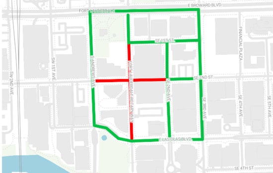 Fort Lauderdale Engages in Water Main Integration on SE 1st Ave, Traffic Detours until Monday