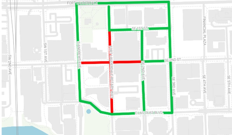 Fort Lauderdale Engages in Water Main Integration on SE 1st Ave, Traffic Detours until Monday