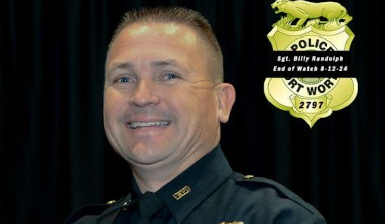 Fort Worth Community to Hold Candlelight Vigil for Fallen Officer Sgt. Billy Randolph