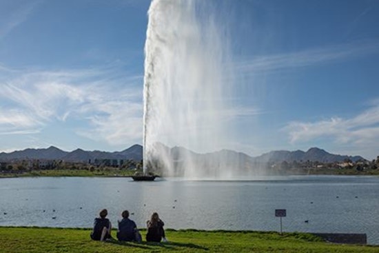 Fountain Park in Fountain Hills Embraces Fall with Annual Overseeding for Lush Winter Lawns