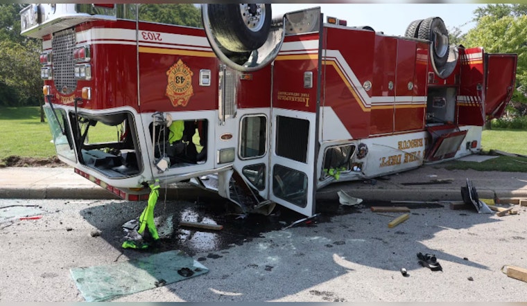 Four Firefighters Hospitalized After Truck Overturns While Responding to Fatal Crash in Indianapolis