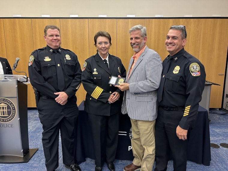 Franklin Celebrates 25 Years of Service as Lieutenant Eric Anderson Retires from Police Department