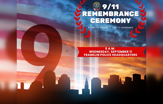 Franklin Police Department to Host 9/11 Ceremony of Reflection and Resilience