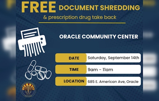 Free Document Shredding and Prescription Drug Take-Back Event in Oracle Promotes Privacy and Community Safety