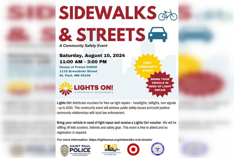 Free Food and Car Light Repair Assistance at Saint Paul Police Community Event This Saturday