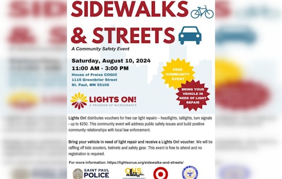 Free Food and Car Light Repair Assistance at Saint Paul Police Community Event This Saturday