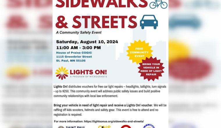 Free Food and Car Light Repair Assistance at Saint Paul Police Community Event This Saturday