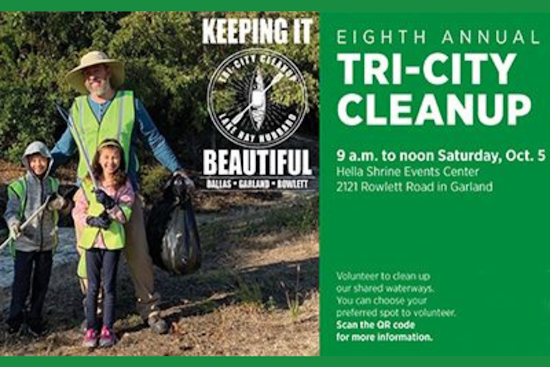 Garland Invites Community to Join 8th Annual Tri-City Cleanup Effort for Local Waterways