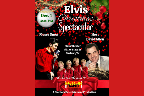 Garland's Plaza Theatre to Host "Elvis Christmas Spectacular" with Top Tribute Artists