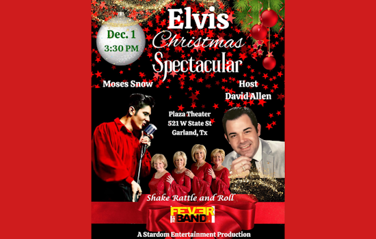 Garland's Plaza Theatre to Host "Elvis Christmas Spectacular" with Top Tribute Artists