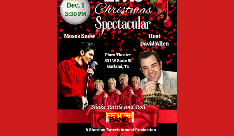 Garland's Plaza Theatre to Host "Elvis Christmas Spectacular" with Top Tribute Artists