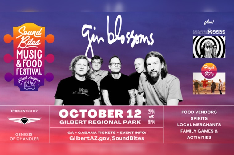 Gilbert Gears Up for Debut of Sound Bites Music & Food Festival Headlined by Gin Blossoms
