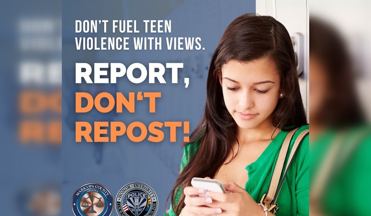 Gilbert Police Partner with Maricopa County in "Report, Don't Repost" Initiative to Curb Juvenile Crime Surge