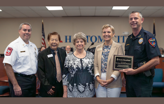 Haltom City Police Department Wins 'Battle of the Badges Blood Drive' Against Local Firefighters
